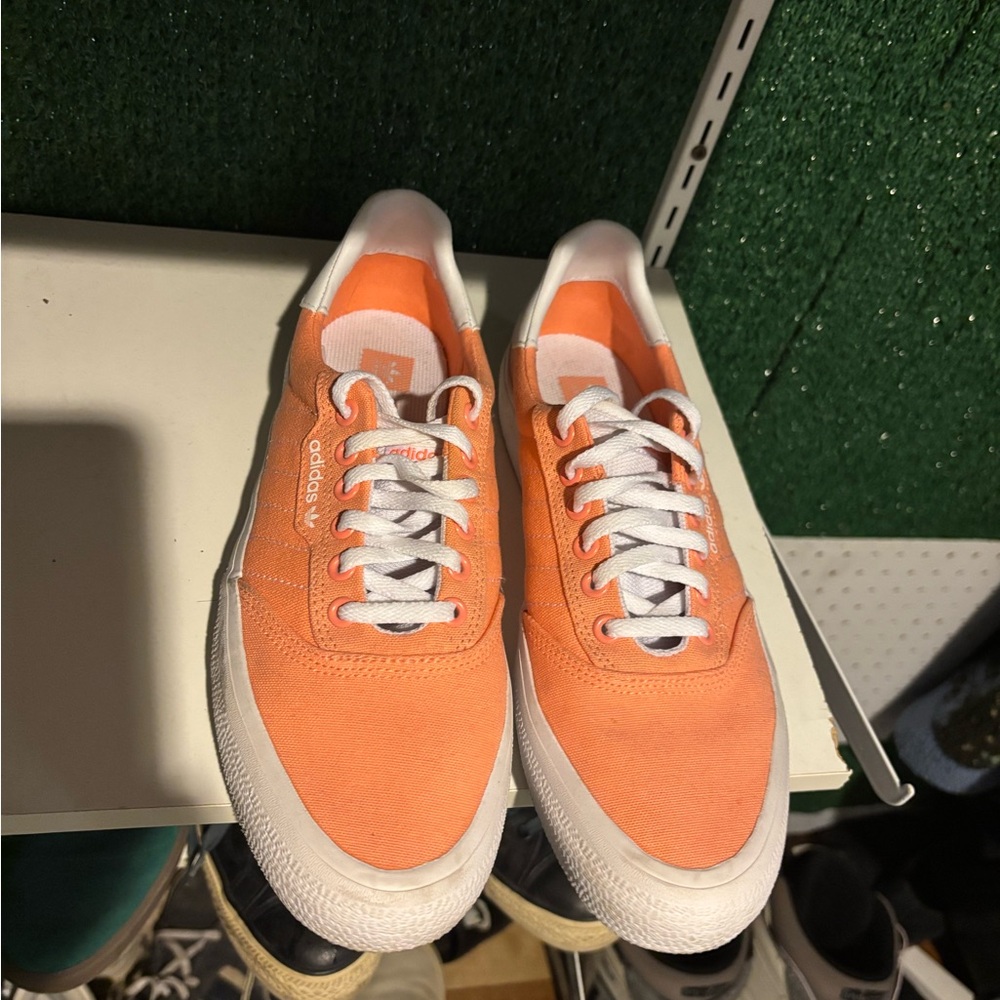 Adidas Vibrant Orange Sneakers with White Accents